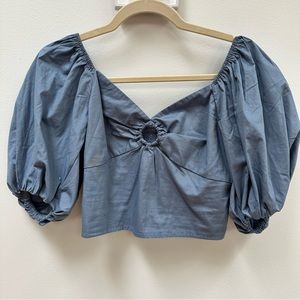 Abercrombie & Fitch Puff Sleeve Top